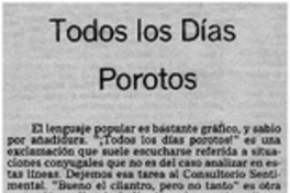 Todos los días porotos Todos los días porotos
