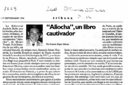 Aliocha", un libro cautivador Aliocha", un libro cautivador