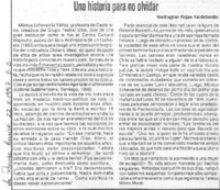 Una historia para no olvidar Una historia para no olvidar