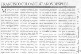 Francisco Coloane, 87 años después Francisco Coloane, 87 años después