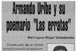 Armando Uribe y su poemario "las erratas" Armando Uribe y su poemario "las erratas"