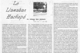 Le llamaban hachepé Le llamaban hachepé