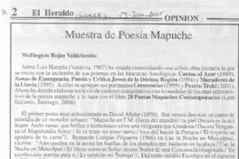 Muestra de poesía mapuche Muestra de poesía mapuche