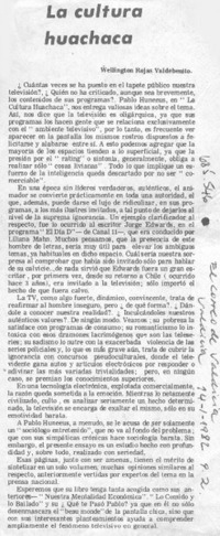 La cultura huachaca La cultura huachaca
