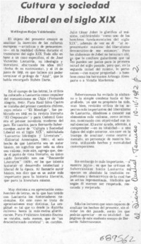 Cultura y sociedad liberal en el siglo XIX Cultura y sociedad liberal en el siglo XIX
