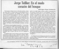 Jorge Teillier, en el mudo corazón del bosque Jorge Teillier, en el mudo corazón del bosque