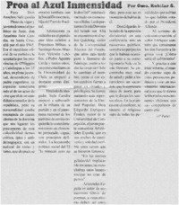 Proa al azul inmensidad Proa al azul inmensidad