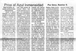 Proa al azul inmensidad Proa al azul inmensidad