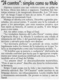 "24 Cuentos": simples como su título "24 Cuentos": simples como su título
