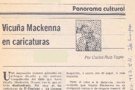 Vicuña Mackenna en caricaturas Vicuña Mackenna en caricaturas