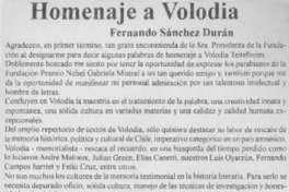 Homenaje a Volodia Homenaje a Volodia