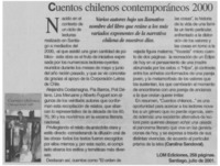 Cuentos chilenos contemporáneos 2000 Cuentos chilenos contemporáneos 2000