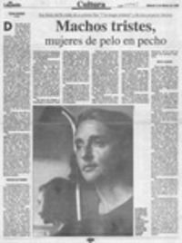 Machos tristes, mujeres de pelo en pecho Machos tristes, mujeres de pelo en pecho