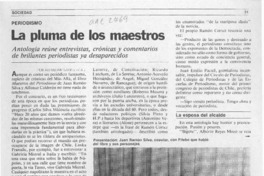 La pluma de los maestros La pluma de los maestros
