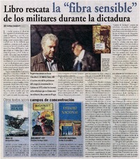 Libro rescata la "fibra sensible" de los militares durante la dictadura Libro rescata la "fibra sensible" de los militares durante la dictadura