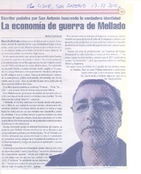La economía de guerra de Mellado La economía de guerra de Mellado
