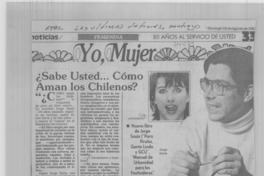 ¿Sabe usted... cómo aman los chilenos? : ¿Sabe usted... cómo aman los chilenos? :