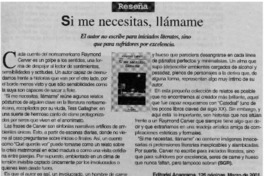 Si menecesitas, llamamé Si menecesitas, llamamé