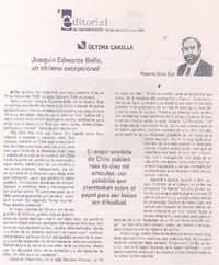 Joaquín Edwards Bello, un chileno excepcional Joaquín Edwards Bello, un chileno excepcional