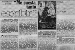 Me cuesta tanto escribir Me cuesta tanto escribir