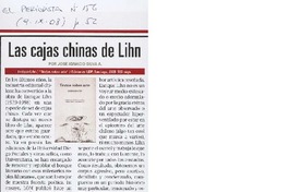 Las cajas chinas de Lihn Las cajas chinas de Lihn