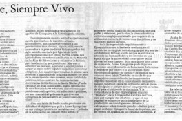 Eyzaguirre, siempre vivo Eyzaguirre, siempre vivo