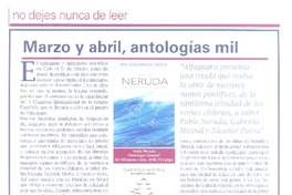Marzo y abril, antologías mil Marzo y abril, antologías mil