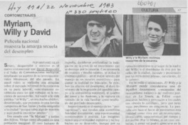 Myriam, Willy y David Myriam, Willy y David