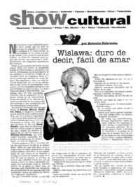 Wislawa: duro de decir, fácil de amar Wislawa: duro de decir, fácil de amar