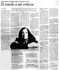 El Miedo a ser críticos El Miedo a ser críticos