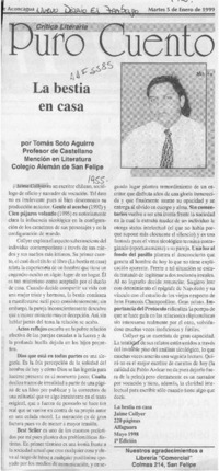 La bestia en casa La bestia en casa