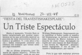 Un Triste espectáculo Un Triste espectáculo