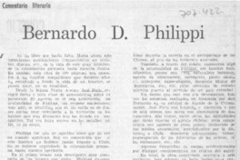 Bernardo D. Philippi Bernardo D. Philippi