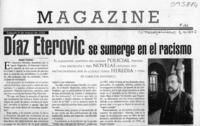 Díaz Eterovic se sumerge en el racismo Díaz Eterovic se sumerge en el racismo