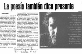 La poesía también dice presente La poesía también dice presente