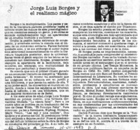Jorge Luis Borges y el realismo mágico Jorge Luis Borges y el realismo mágico