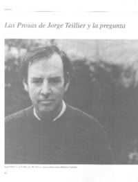 Las Prosas de Jorge Teillier y la pregunta por la identidad chilena Las Prosas de Jorge Teillier y la pregunta por la identidad chilena
