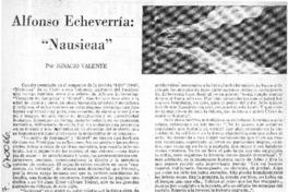 Alonso Echeverría: "Nausicaa" Alonso Echeverría: "Nausicaa"