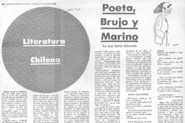 Poeta, brujo y marino Poeta, brujo y marino