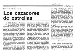 Los cazadores de estrellas Los cazadores de estrellas