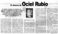 El silencio de Ociel Rubio El silencio de Ociel Rubio