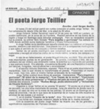 El poeta Jorge Teillier El poeta Jorge Teillier