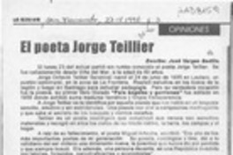 El poeta Jorge Teillier El poeta Jorge Teillier