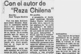 Con el autor de "raza chilena" Con el autor de "raza chilena"