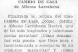 Cambio de casa Cambio de casa
