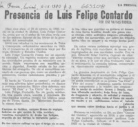 Presencia de Luis Felipe Contardo Presencia de Luis Felipe Contardo