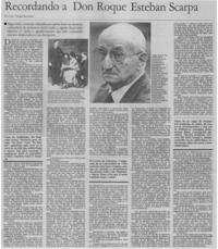 Recordando a Don Roque Esteban Scarpa Recordando a Don Roque Esteban Scarpa