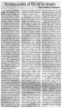 Novela sobre el fin de la utopía Novela sobre el fin de la utopía