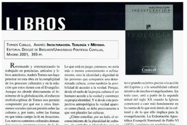 Inculturación, teología y método Inculturación, teología y método