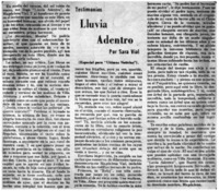 Lluvia adentro Lluvia adentro